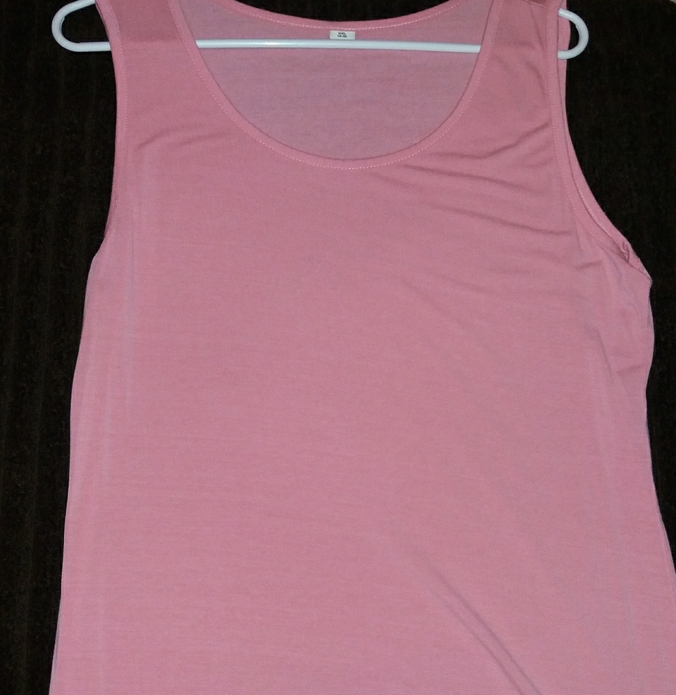 (Free with purchase) Plus Size Pink Tunic Tank